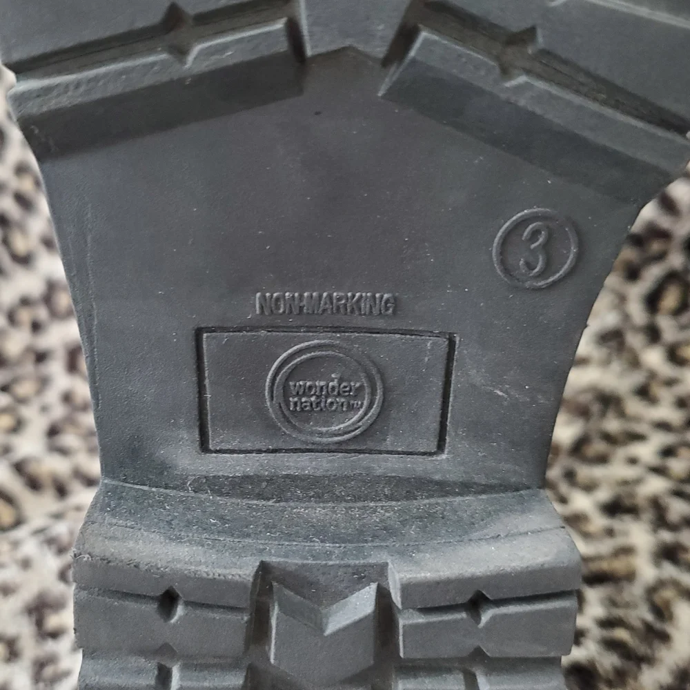 Wonder Nation Girl's Fashion Moto Combat Boots